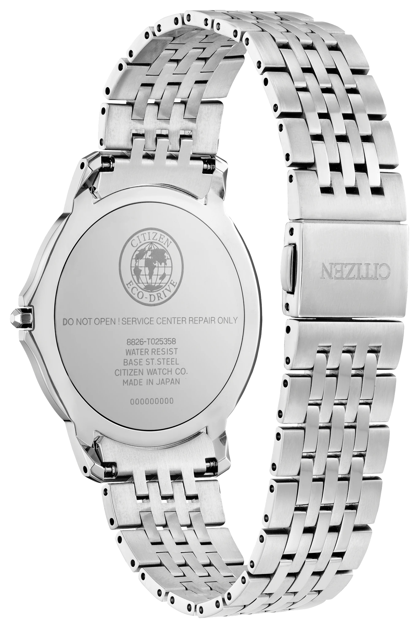 Eco-Drive One Black Dial Stainless Steel Bracelet AR5055-58E | CITIZEN
